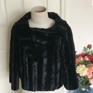 Zara woman black cropped jacket size small